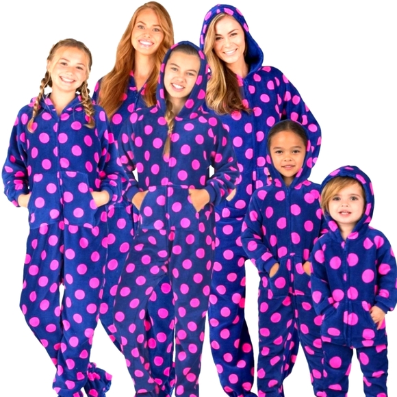 Pajamas New Polka Dot Onesie Pajamas For Charity